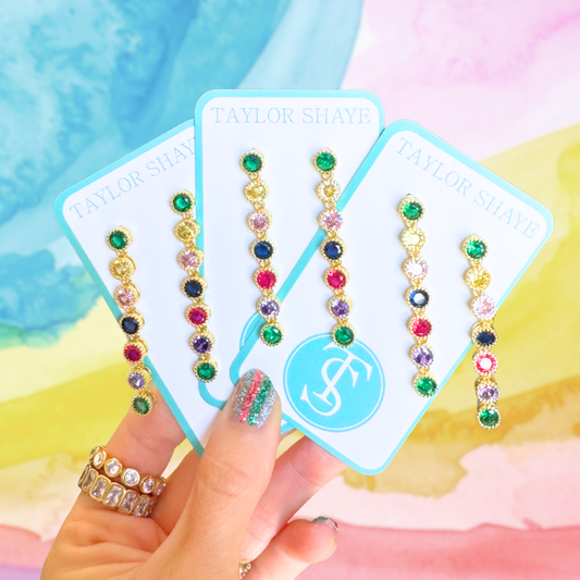 Rainbow Drop Earrings