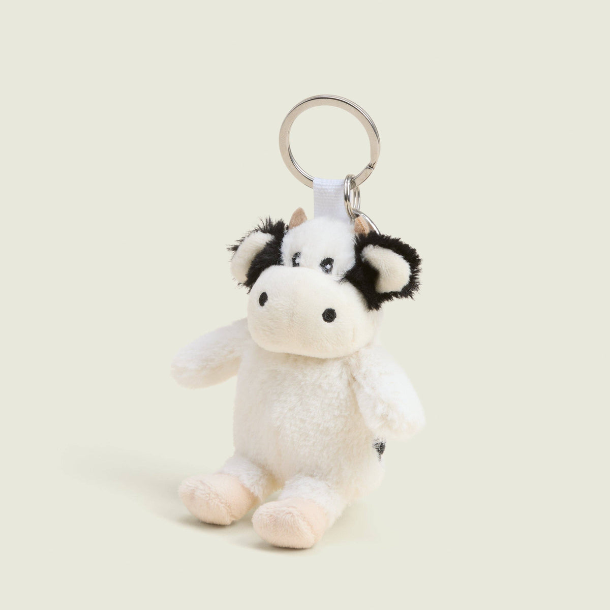 Warmies: Black & White Cow Keyring