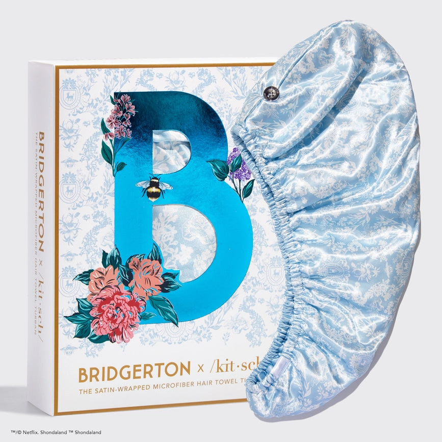 Bridgerton x Kitsch Satin Wrapped Hair Towel