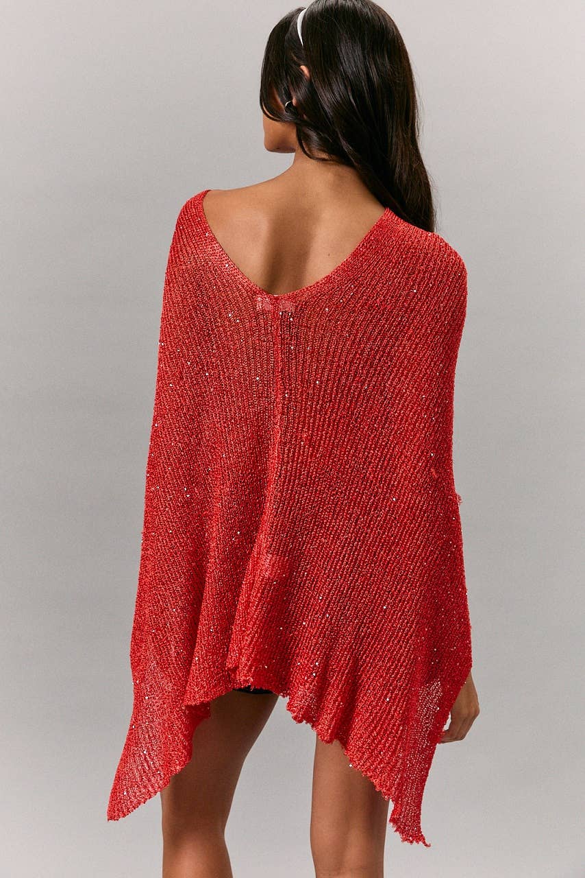 Poppy Poncho Top