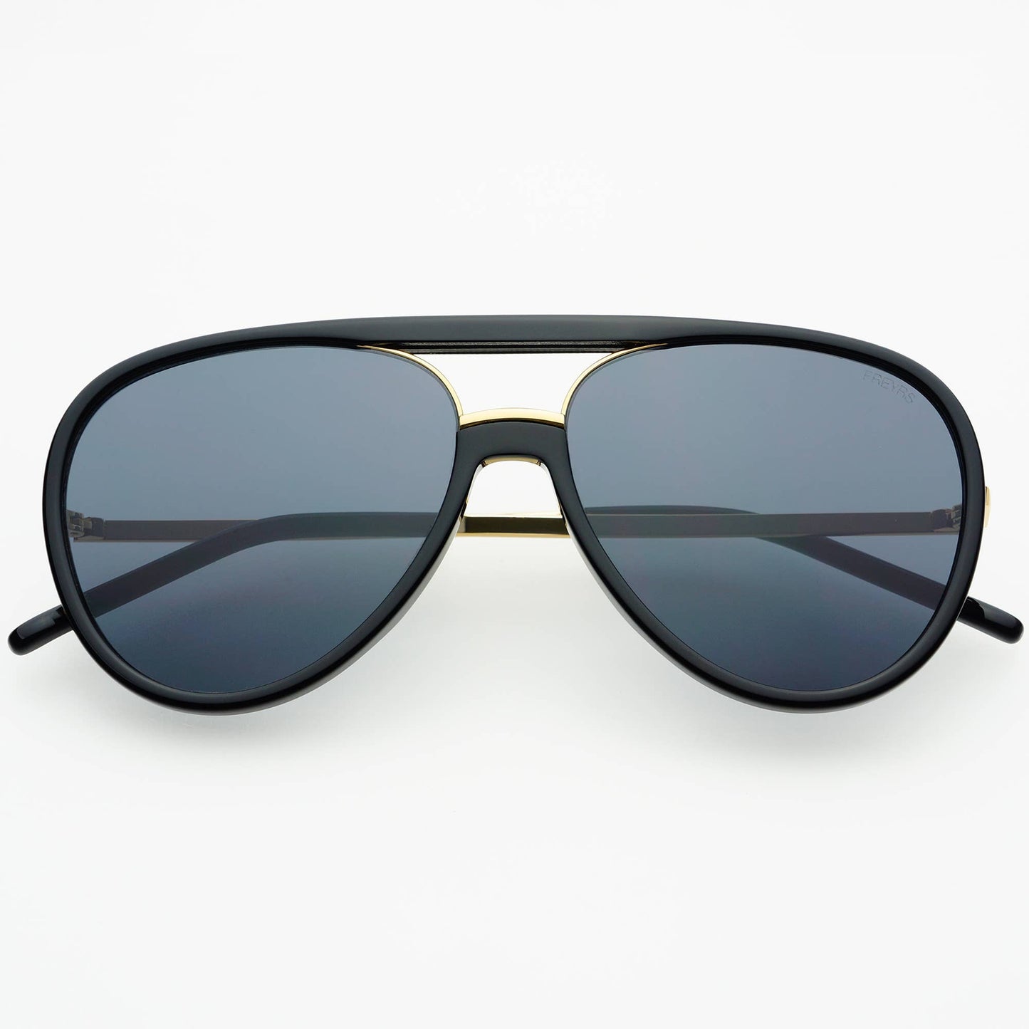 Shay Aviator Sunglasses: Black