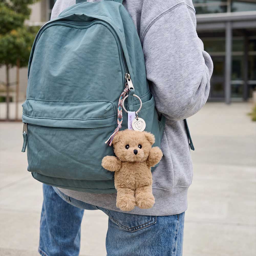 Warmies: Brown Curly Bear Keyring