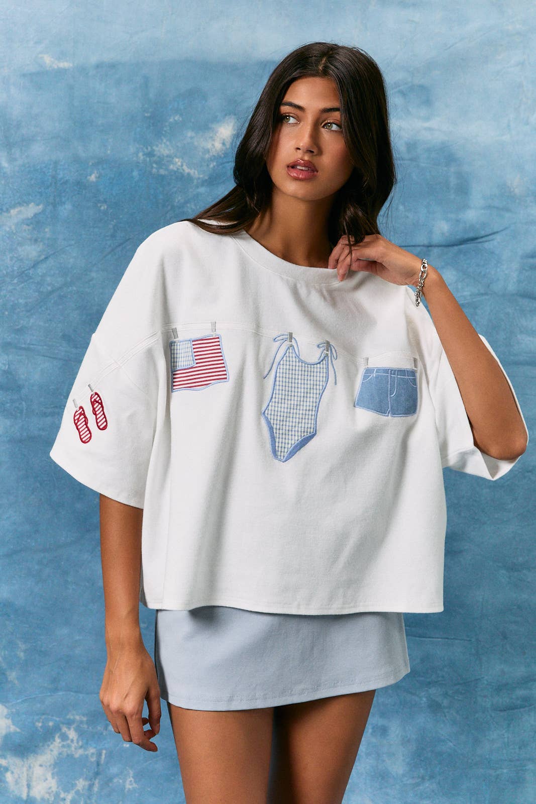Americana Graphic Top