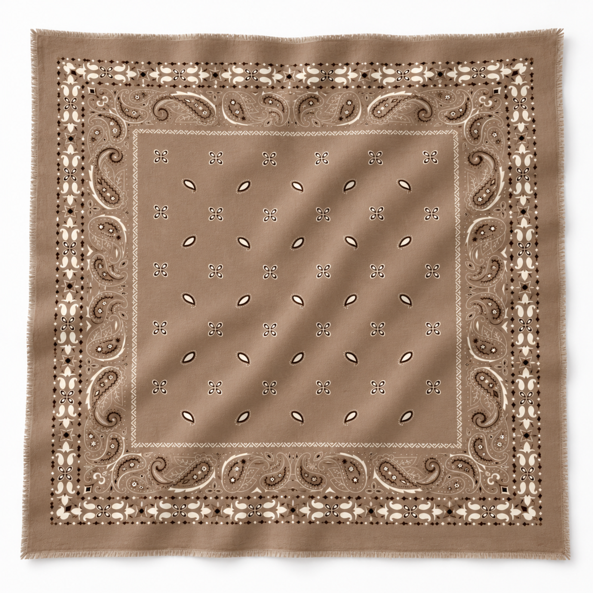 Brushed Bandana Oversized Square Scarf