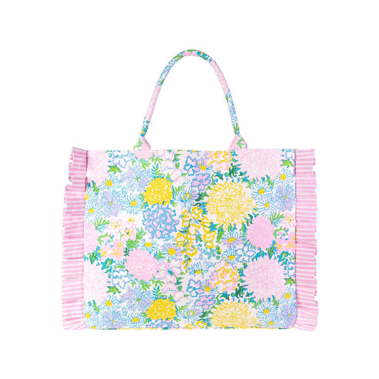 Lilly Garden Home Ruffle Tote