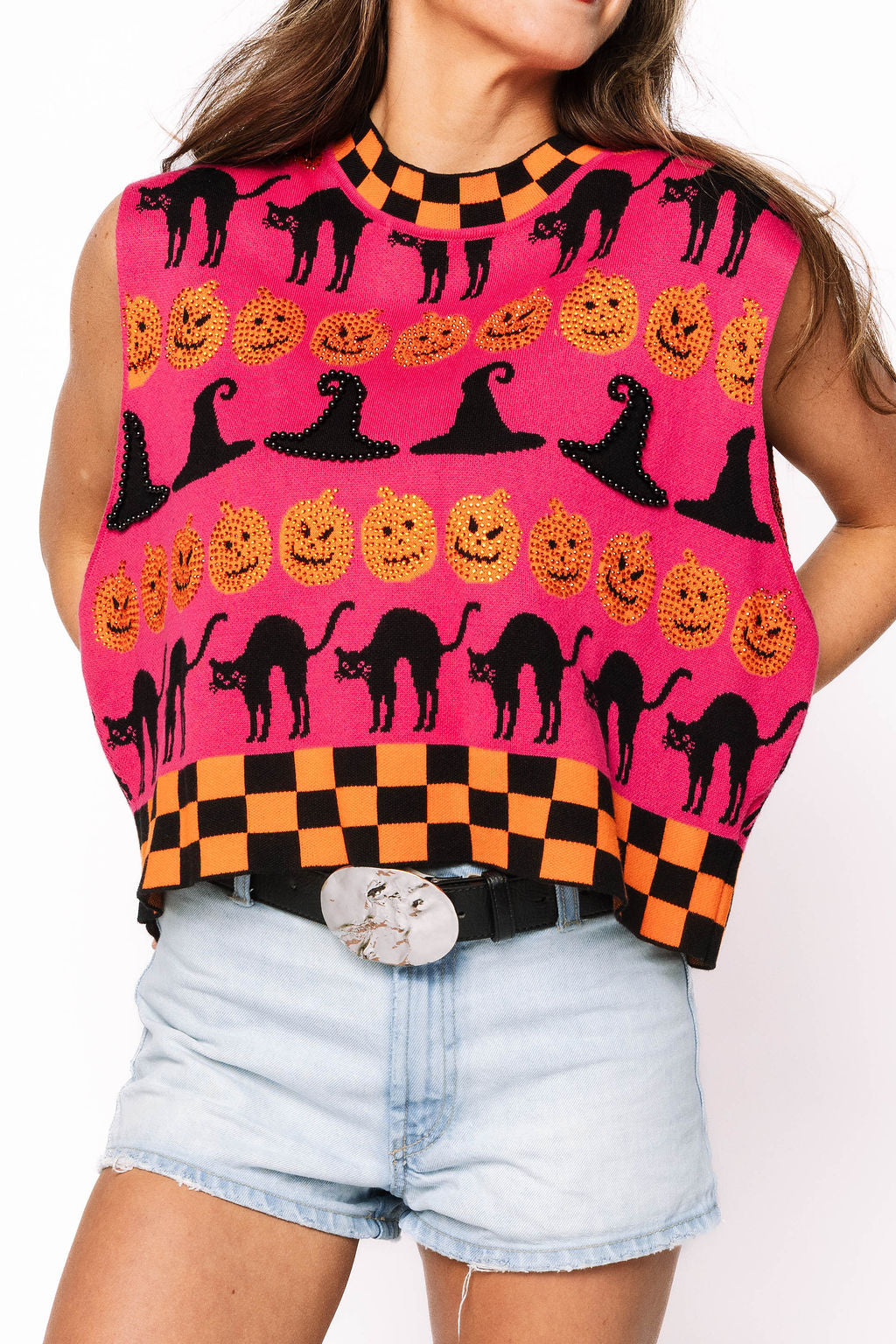 QOS Checker Trim Halloween Icon Tank