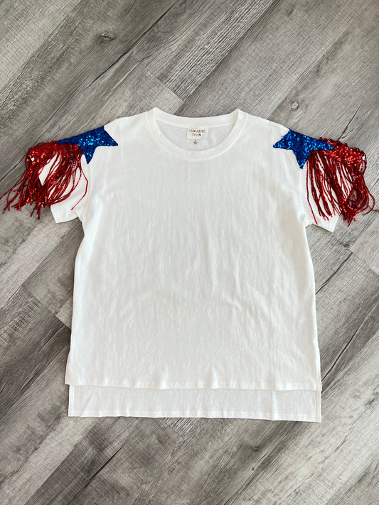 Liberty Sequin Fringe Top