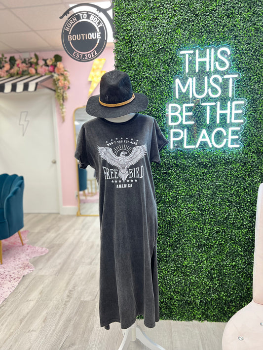 Free Bird T-Shirt Dress