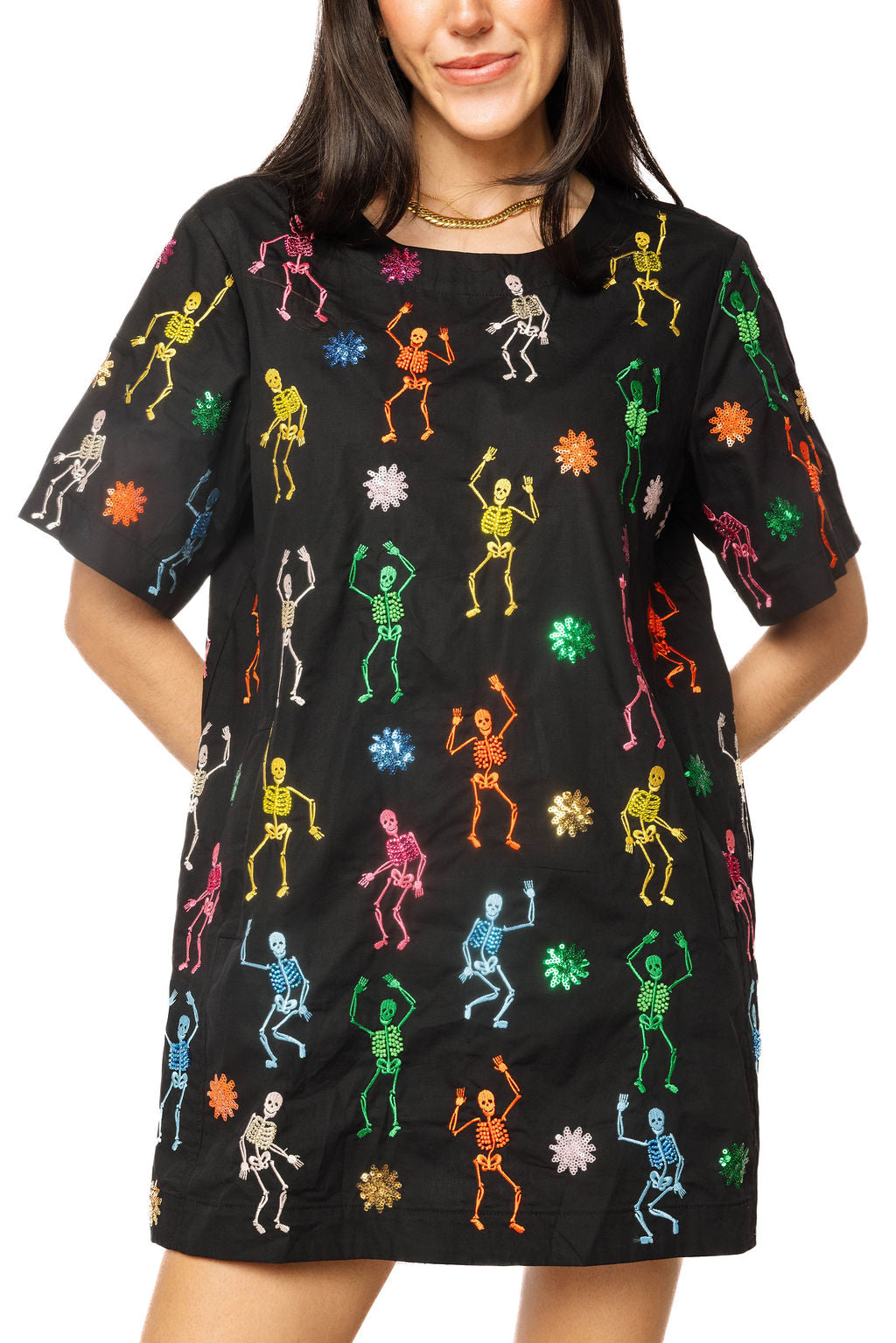 QOS Multi Skeleton Dress
