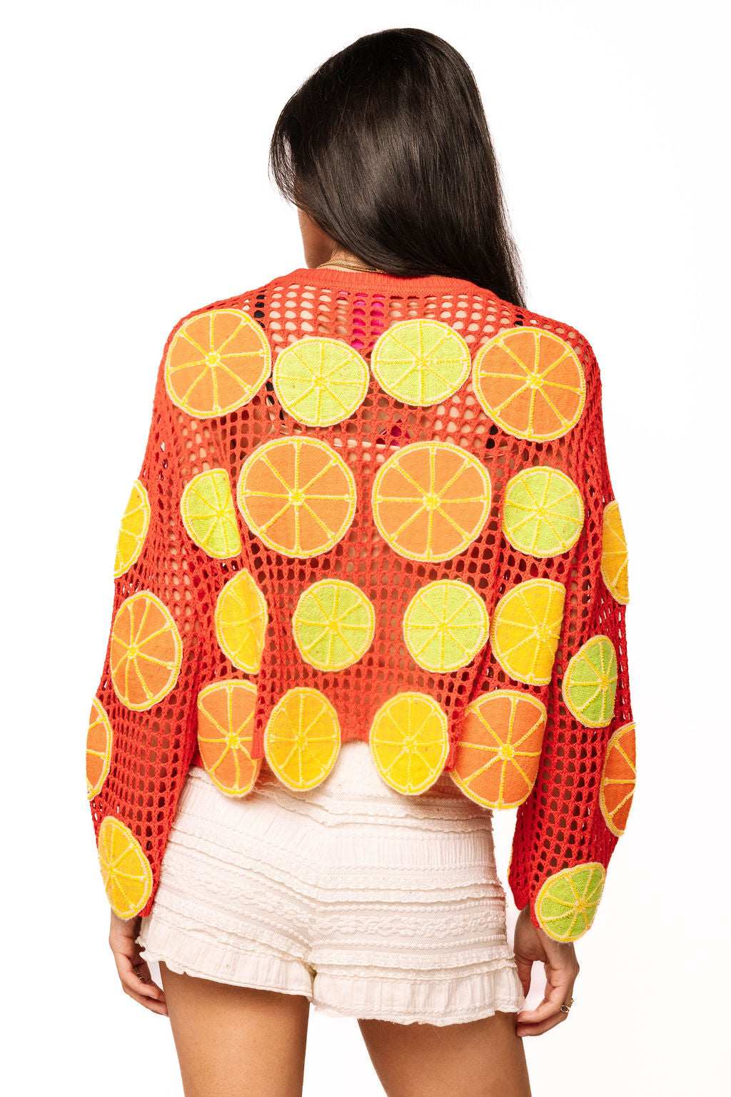 QOS Crochet Fruit Sweater