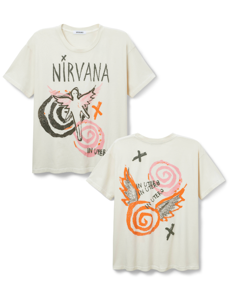 Daydreamer Nirvana in Utero Collage Merch Tee