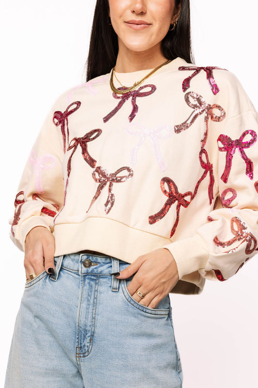 QOS Bow Sweatshirt
