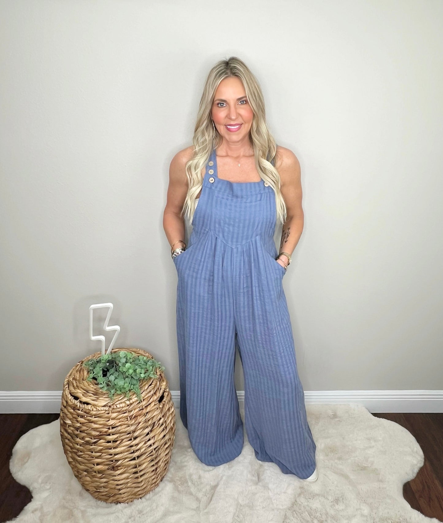 Wide Leg Overalls