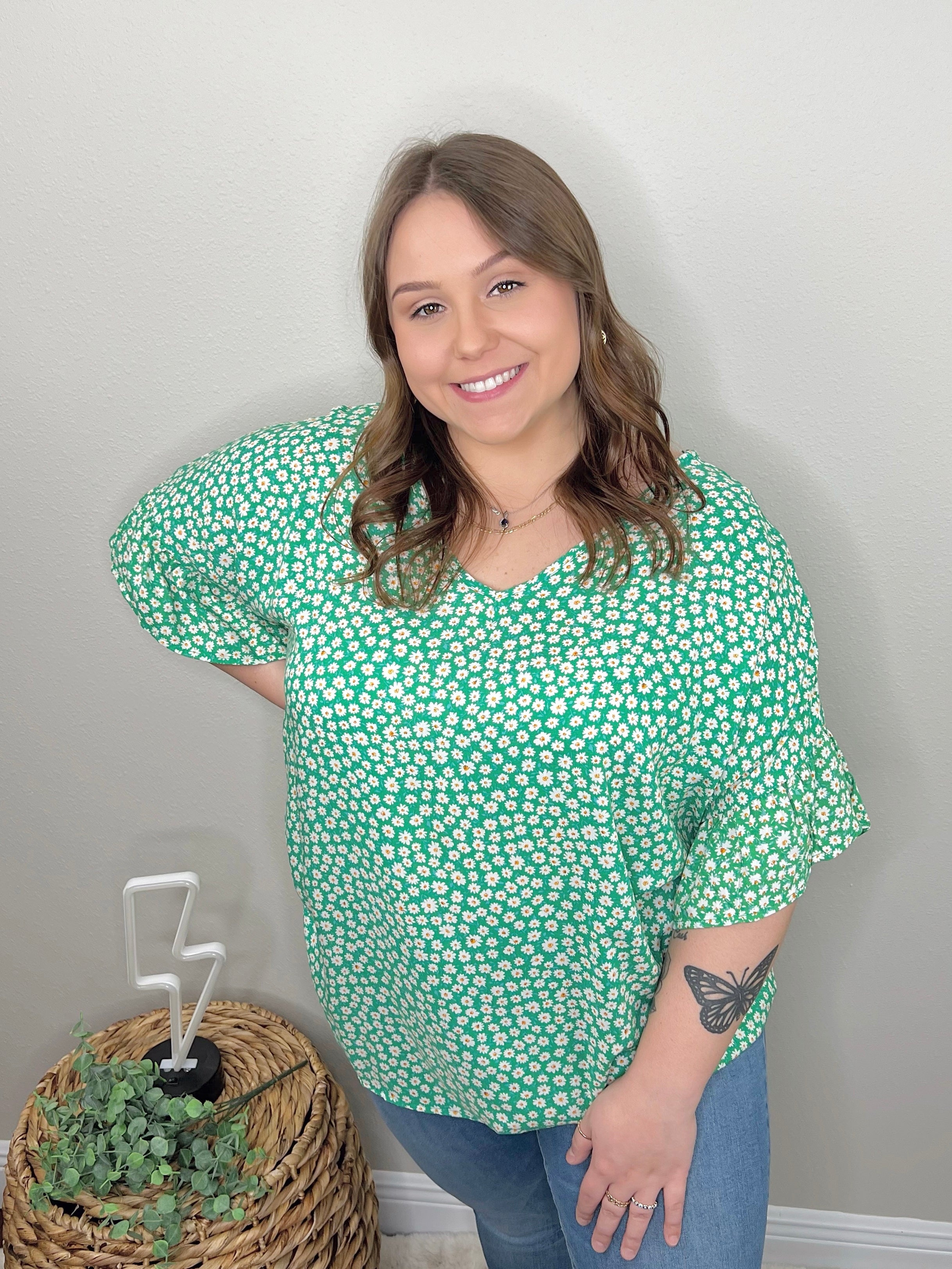 Curvy Daisy Top Born to Bolt