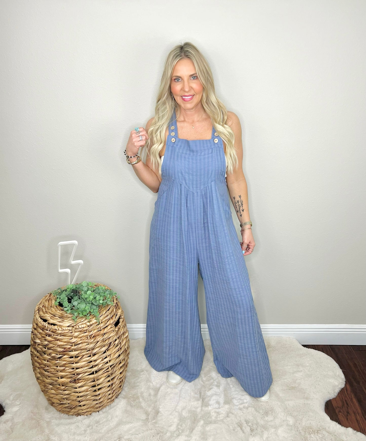 Wide Leg Overalls